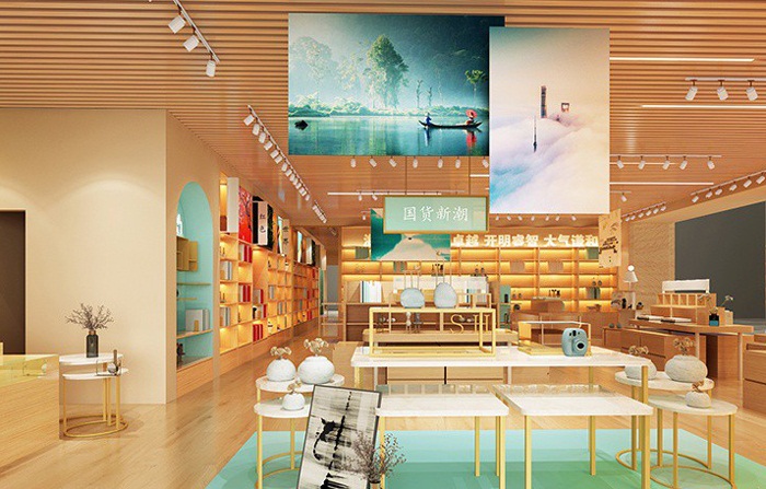 簡(jiǎn)約風(fēng)格專賣店設(shè)計(jì)裝飾圖