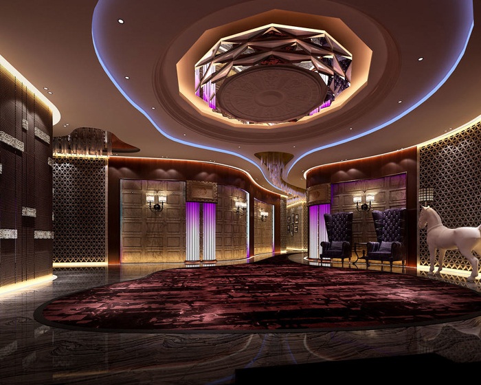 ktv室內吊頂裝修設計效果圖
