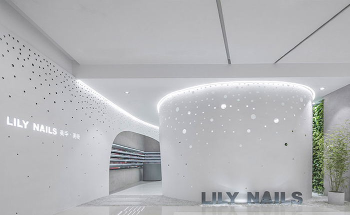 美甲店設(shè)計裝飾圖